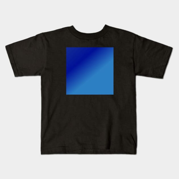 Blue Gradient Color Kids T-Shirt by BlackMeme94